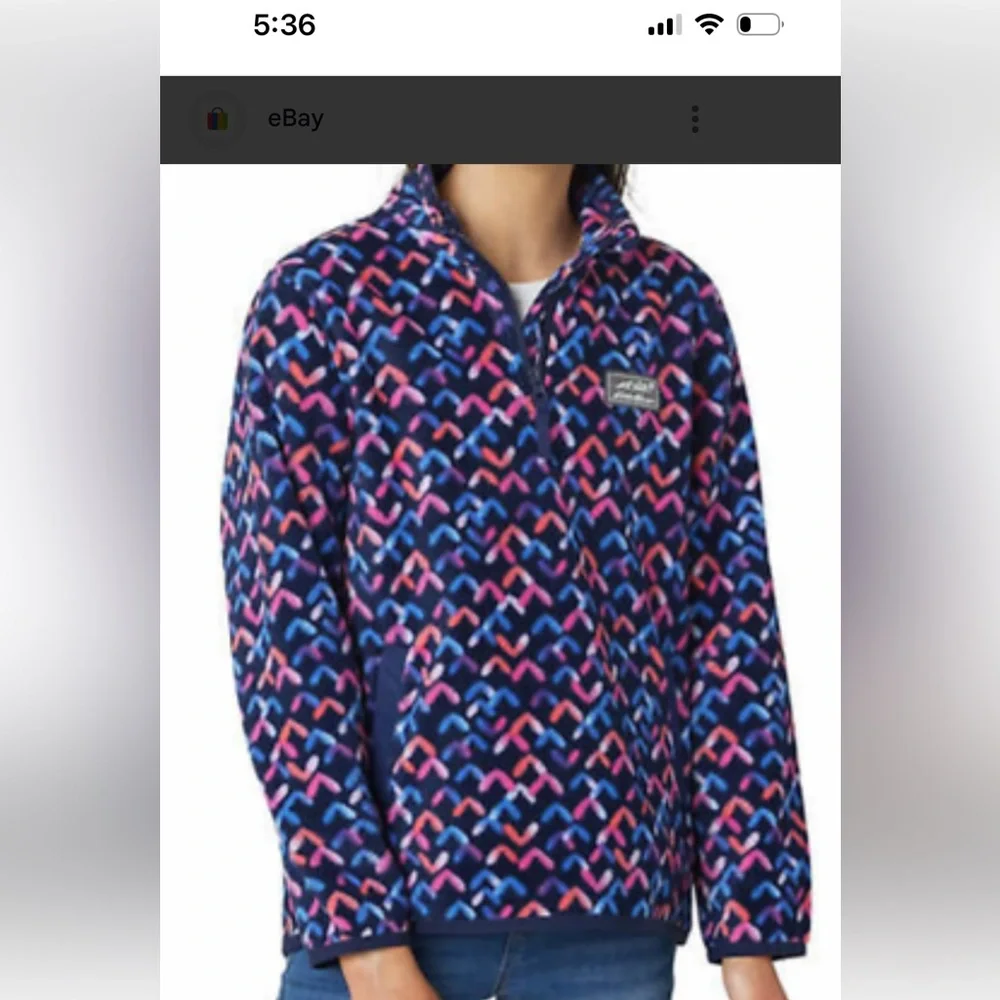 Eddie‎ Bauer Youth fleece 1/4 zip pullover M(10/12)